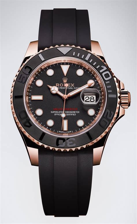 gold rolex yacht master black face|rolex yacht master perpetual date.